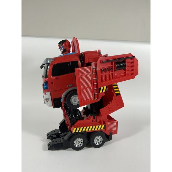 Transformers Firetruck Lights/Sounds Inferno Hot Spot Pyra Magna Optimus Prime - Picture 4 of 11